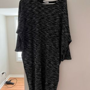 Mid length, above knee, sweater dress